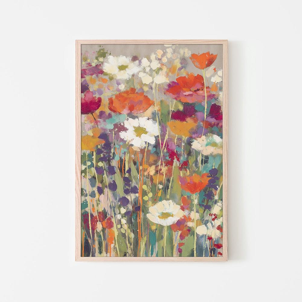 Summer Wildflower Garden, Style B-by-Jordão de Abreu-wall-art-print-canvas-poster-framed-Gioia