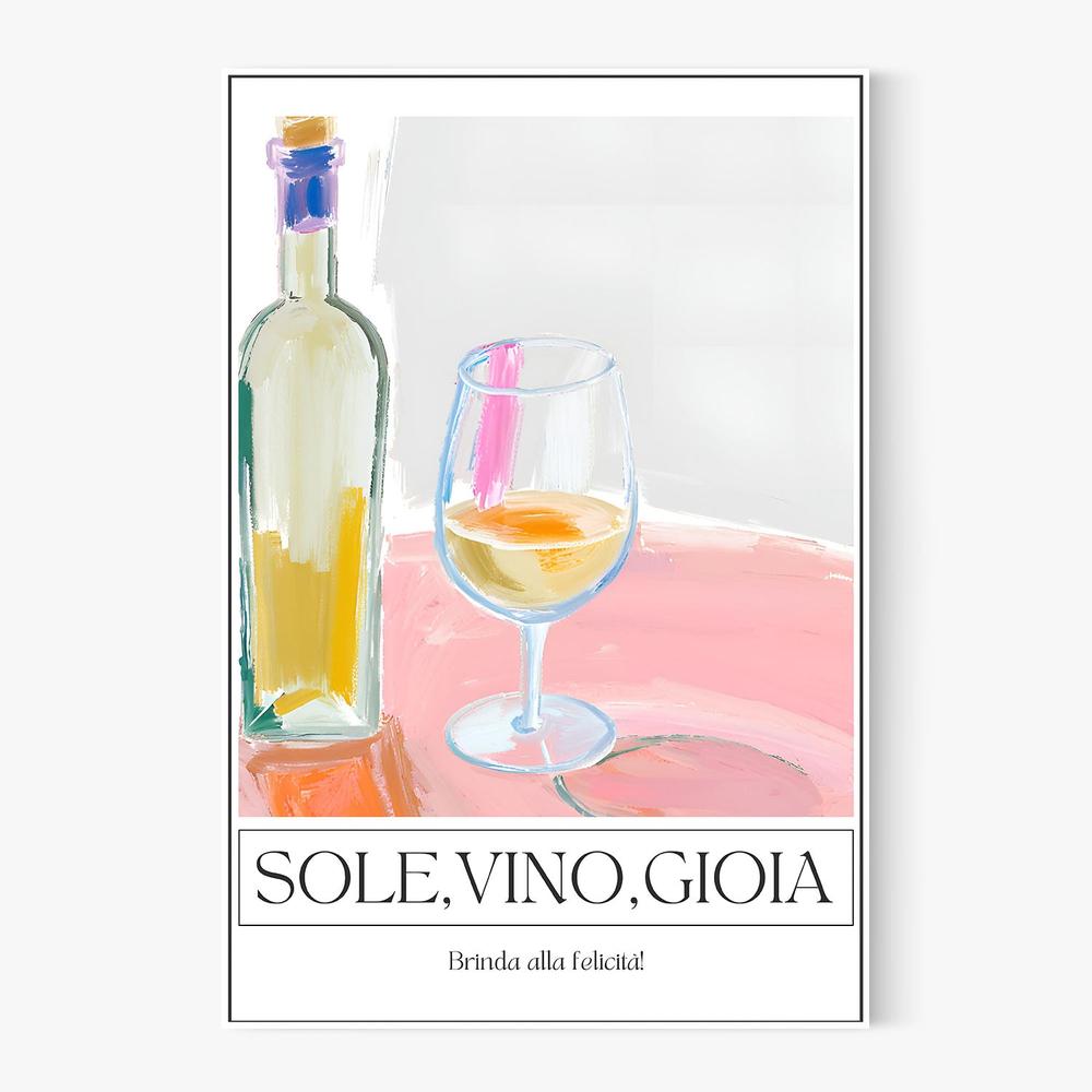 Sun Wine Joy-by-Ohkimiko-wall-art-print-canvas-poster-framed-Gioia