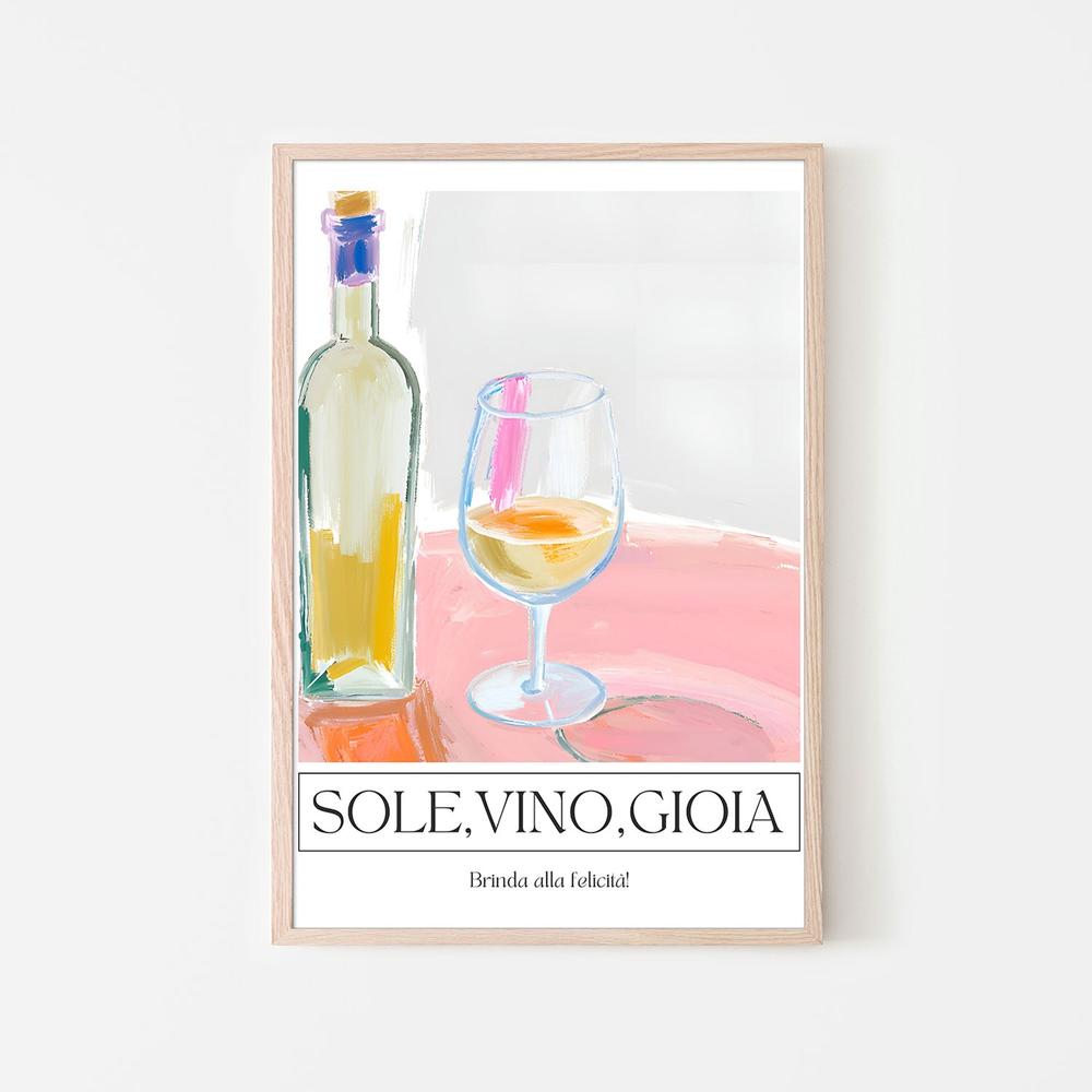 Sun Wine Joy-by-Ohkimiko-wall-art-print-canvas-poster-framed-Gioia