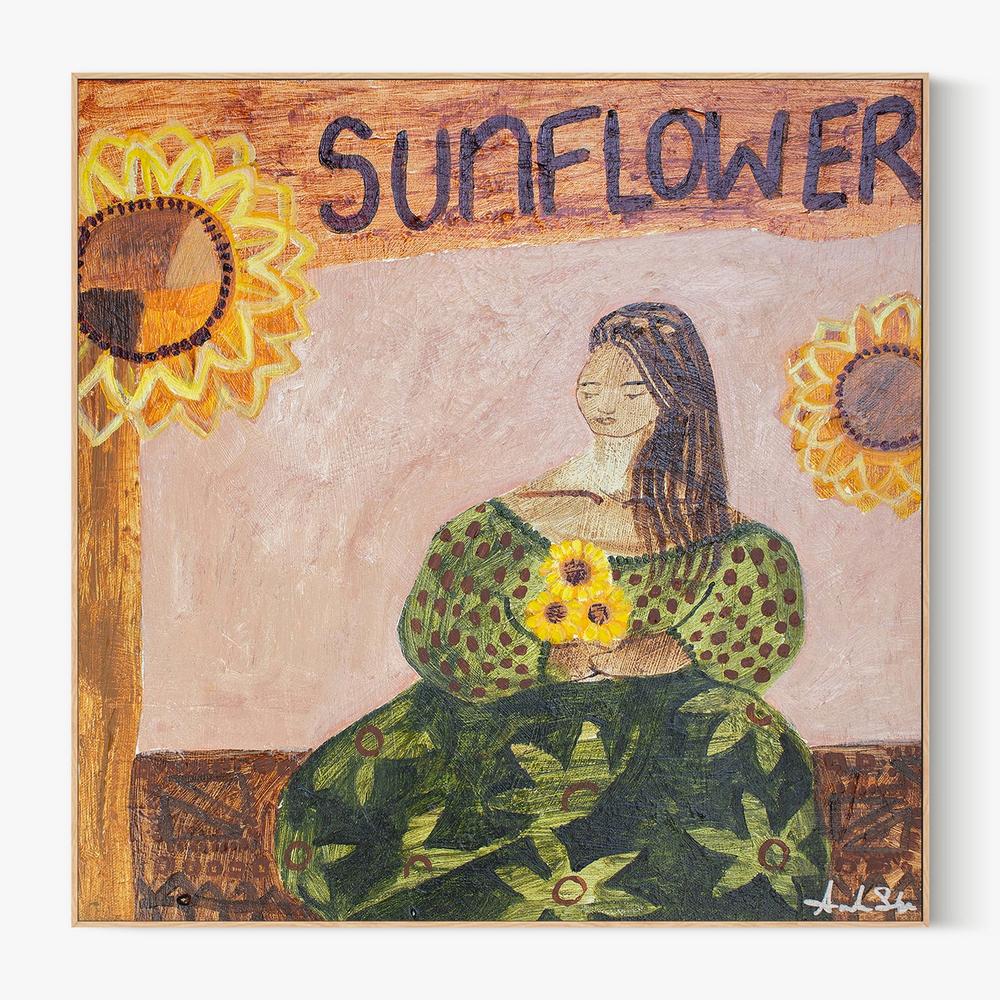 Sunflower Lover-by-Amanda Skye-wall-art-print-canvas-poster-framed-Gioia
