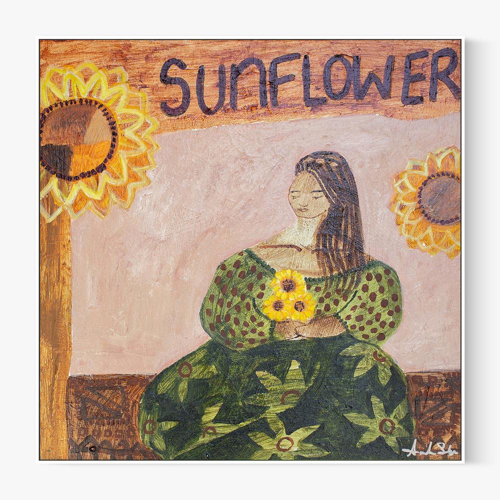 Sunflower Lover-by-Amanda Skye-wall-art-print-canvas-poster-framed-Gioia
