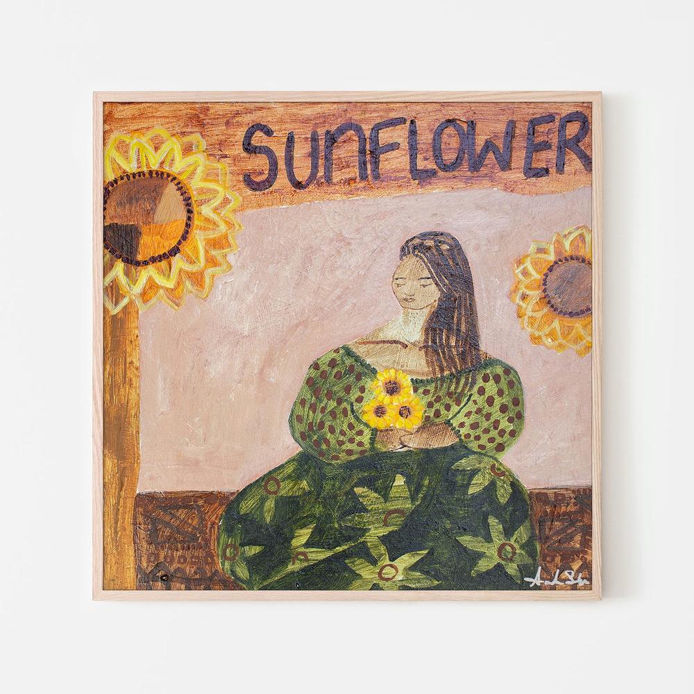 Sunflower Lover-by-Amanda Skye-wall-art-print-canvas-poster-framed-Gioia