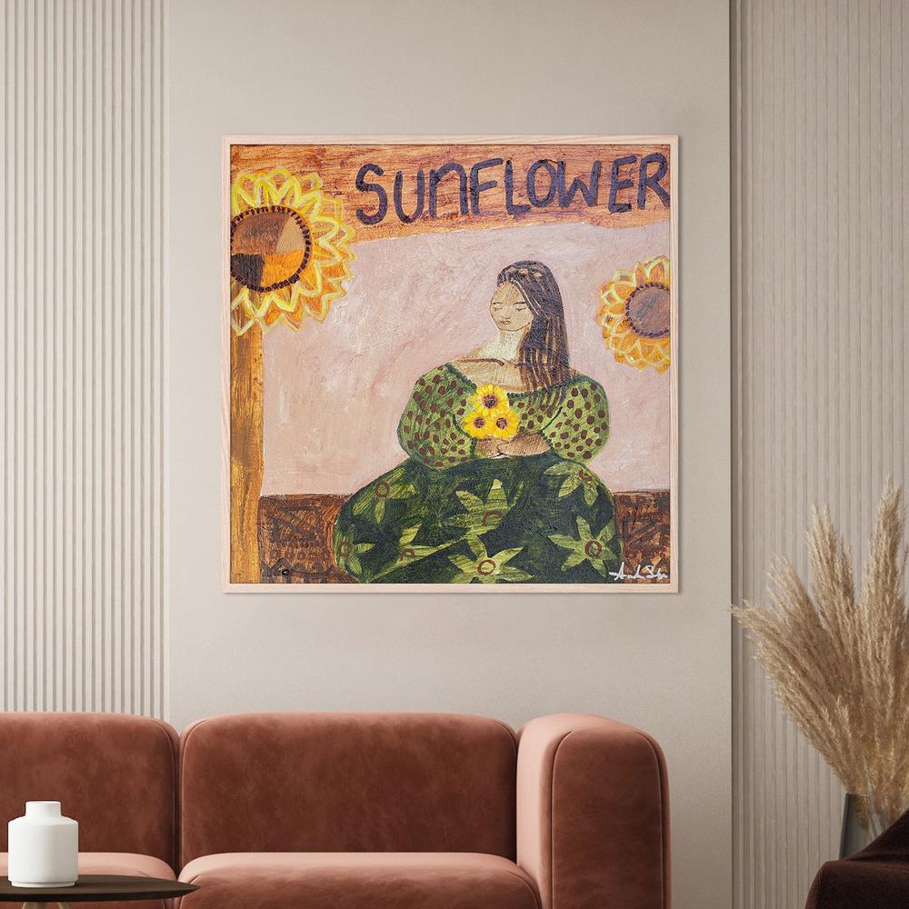 Sunflower Lover-by-Amanda Skye-wall-art-print-canvas-poster-framed-Gioia