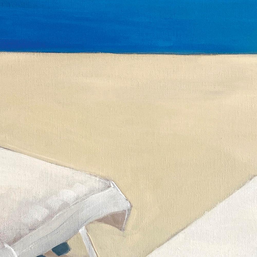 Sunny Striped Beach-by-Alex Nereuta-wall-art-print-canvas-poster-framed-Gioia