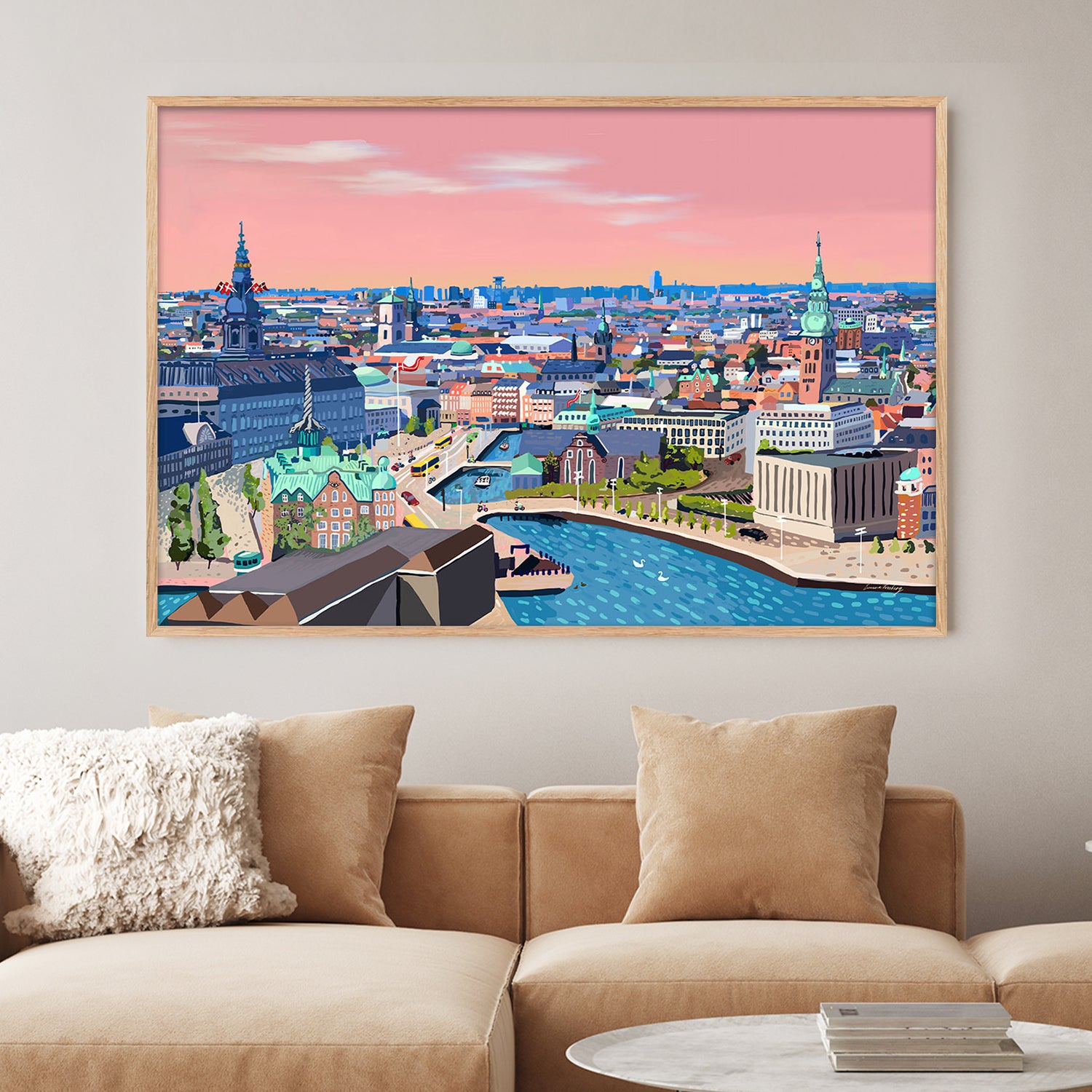 SunriseIn Copenhagen-by-Emma Forsberg-wall-art-print-canvas-poster-framed-Gioia