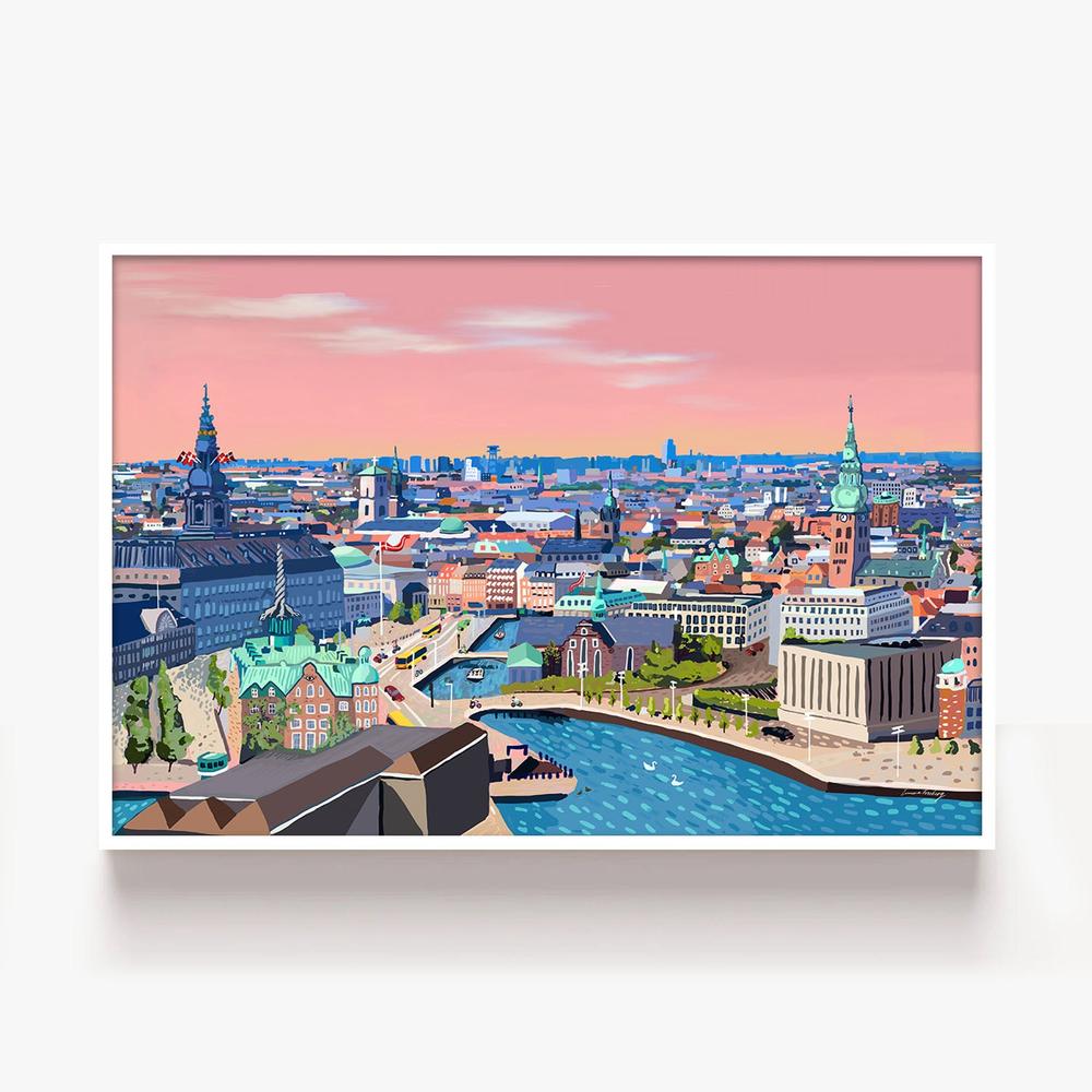 SunriseIn Copenhagen-by-Emma Forsberg-wall-art-print-canvas-poster-framed-Gioia