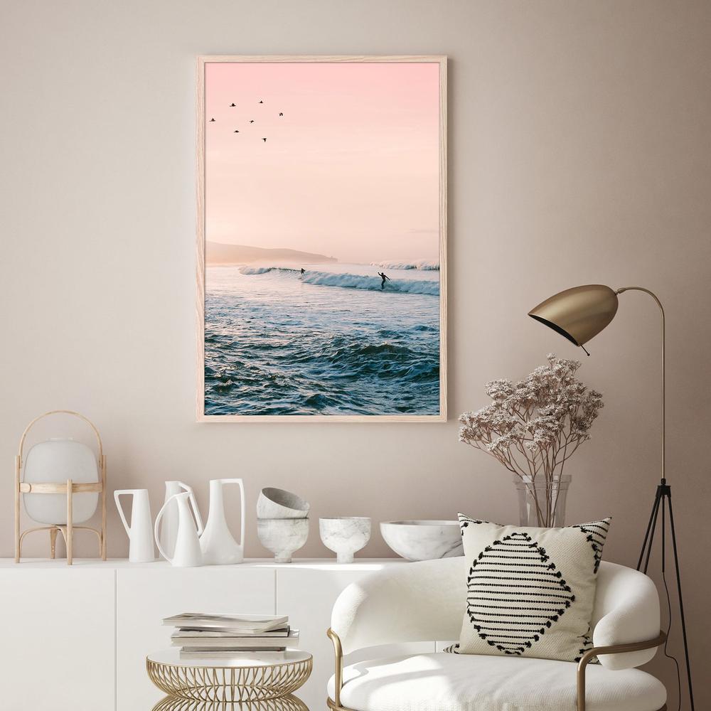 Sunset Surf-by-Gal Pittel-wall-art-print-canvas-poster-framed-Gioia