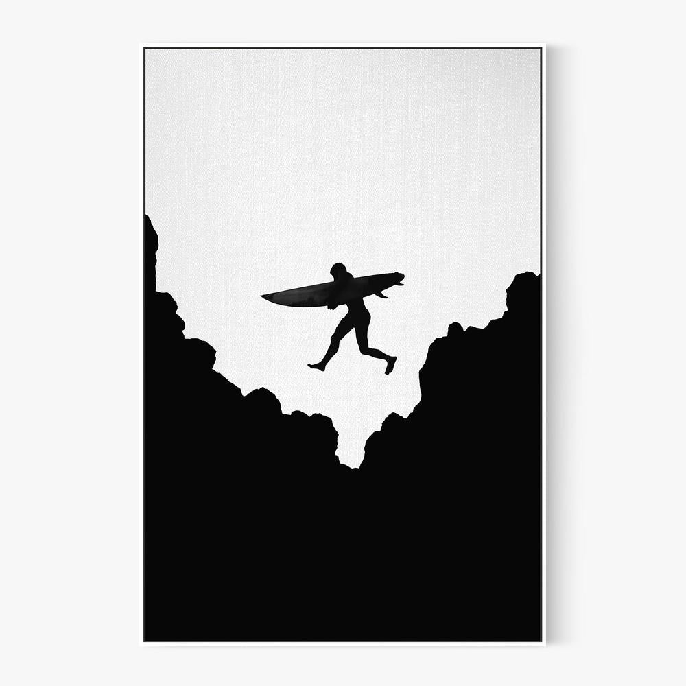 Surf Jump-by-Gal Pittel-wall-art-print-canvas-poster-framed-Gioia