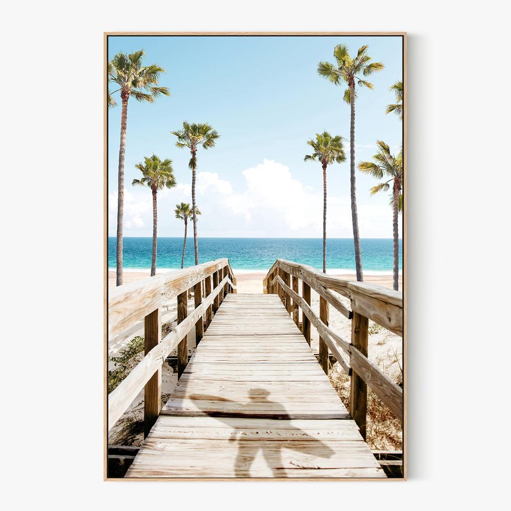 Surfers Broadwalk-by-Gal Pittel-wall-art-print-canvas-poster-framed-Gioia