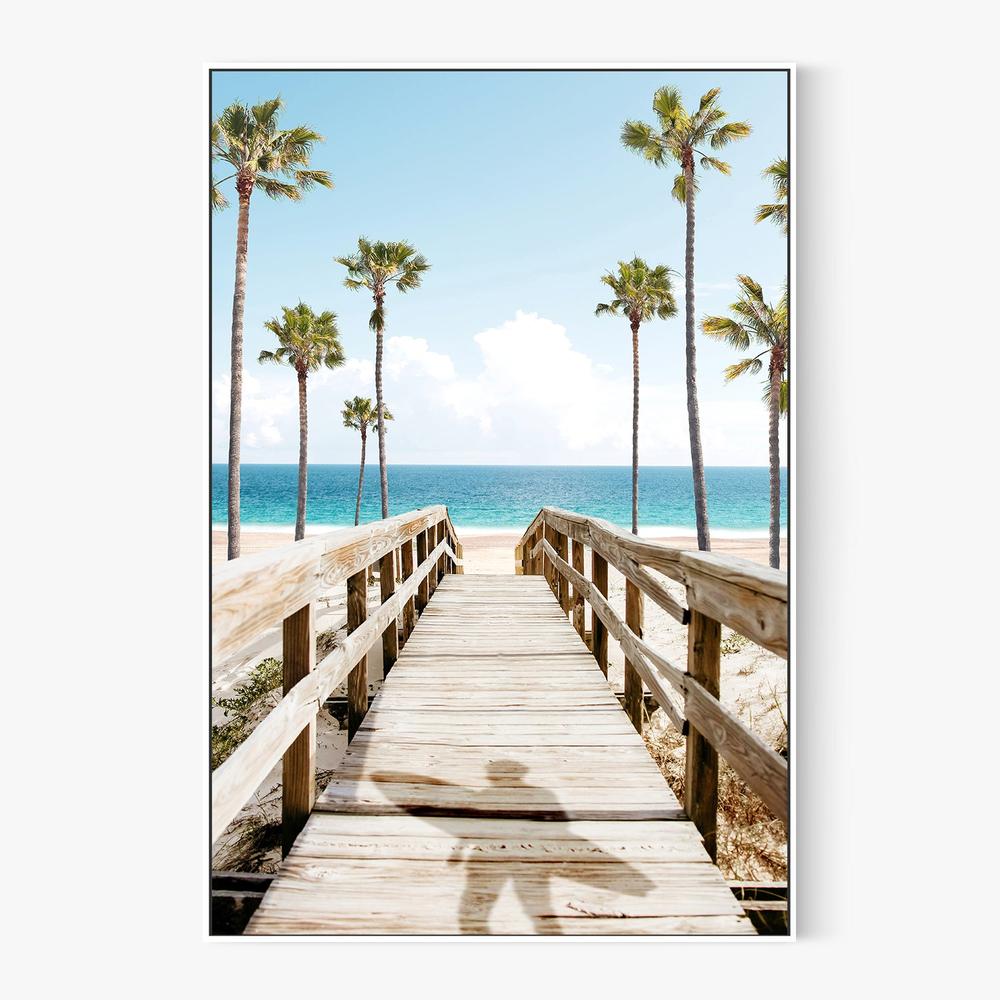 Surfers Broadwalk-by-Gal Pittel-wall-art-print-canvas-poster-framed-Gioia