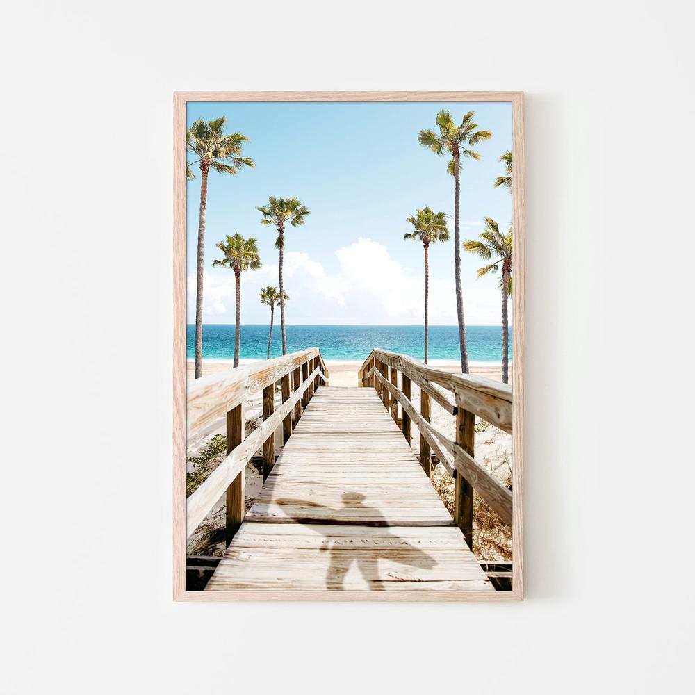 Surfers Broadwalk-by-Gal Pittel-wall-art-print-canvas-poster-framed-Gioia