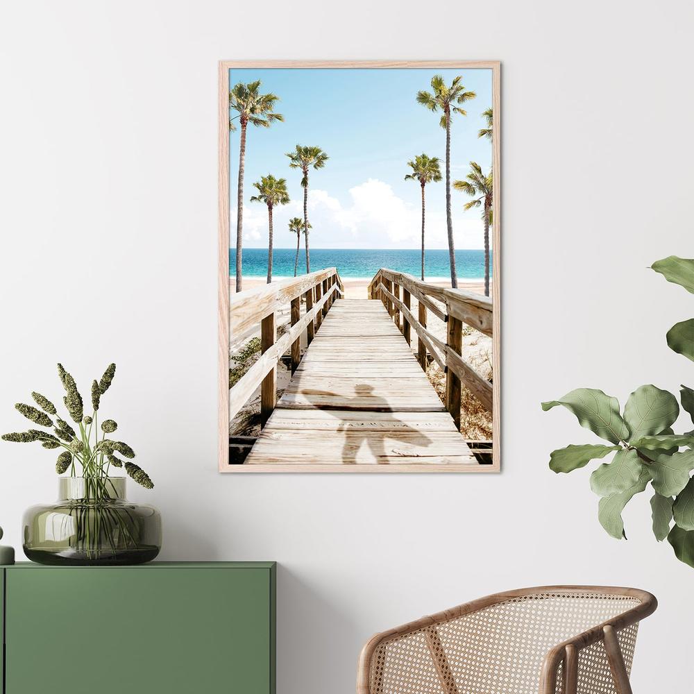 Surfers Broadwalk-by-Gal Pittel-wall-art-print-canvas-poster-framed-Gioia