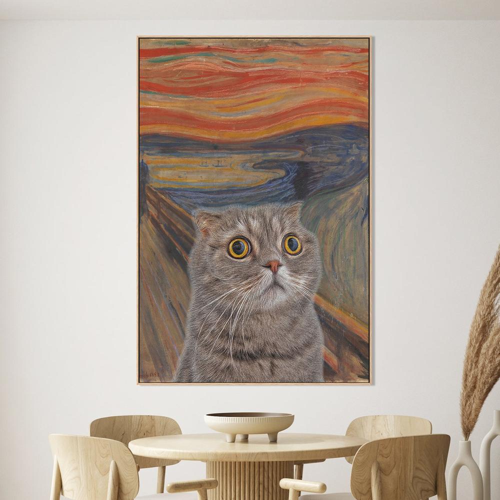 Surprised Cat Parody-by-Artelele-wall-art-print-canvas-poster-framed-Gioia