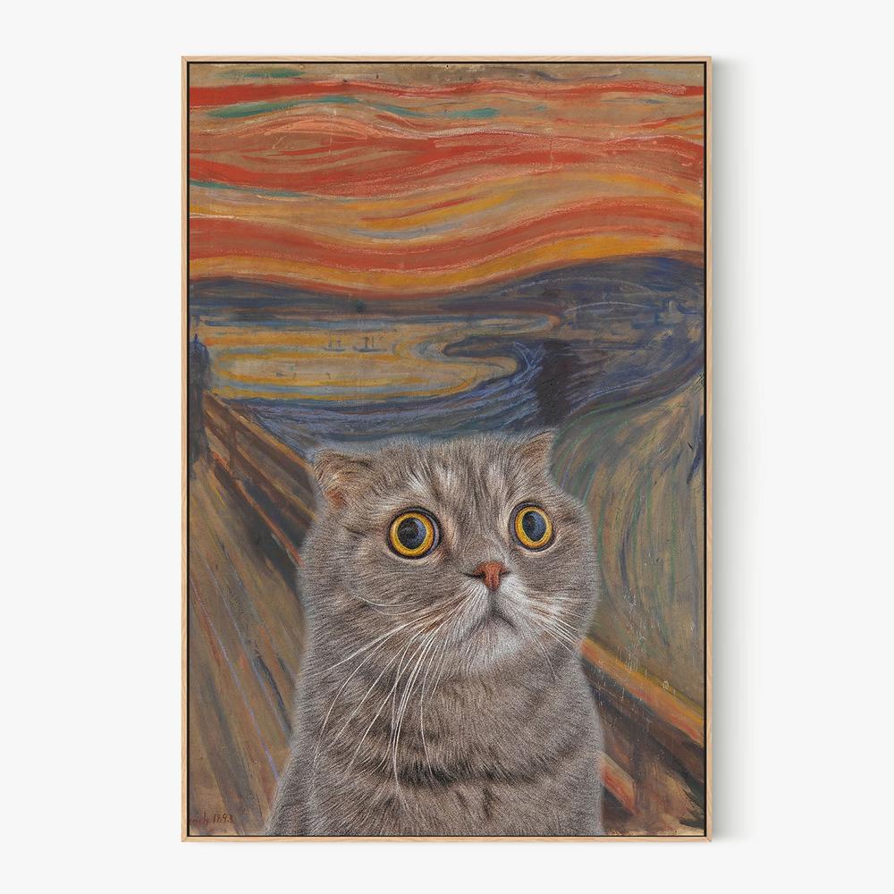 Surprised Cat Parody-by-Artelele-wall-art-print-canvas-poster-framed-Gioia