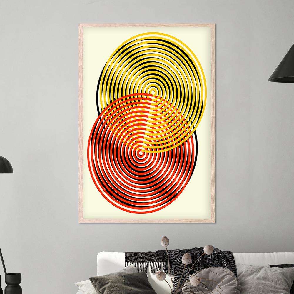 Swirling Optical Circles-by-Petr Strnad-wall-art-print-canvas-poster-framed-Gioia