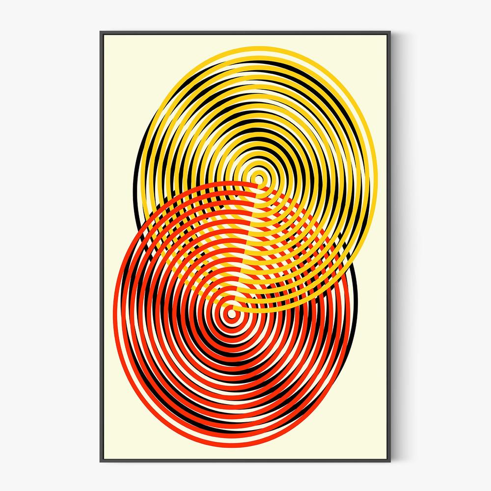 Swirling Optical Circles-by-Petr Strnad-wall-art-print-canvas-poster-framed-Gioia
