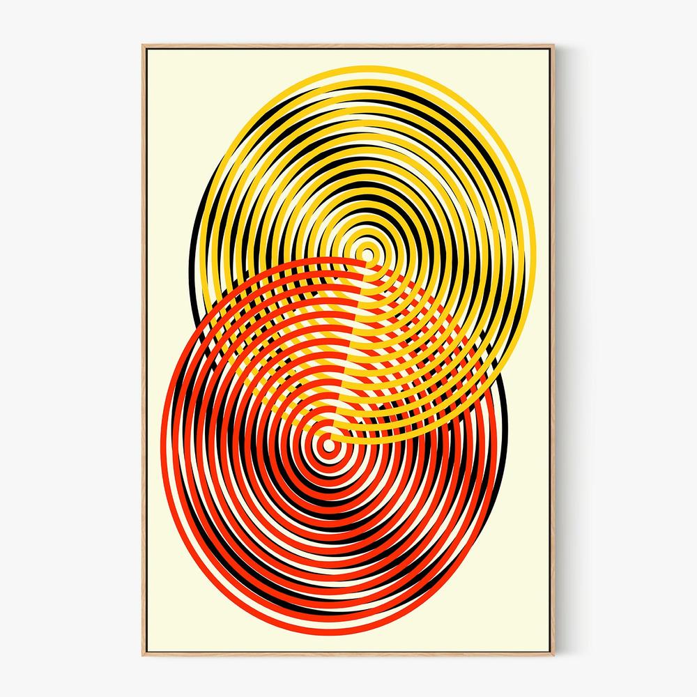 Swirling Optical Circles-by-Petr Strnad-wall-art-print-canvas-poster-framed-Gioia