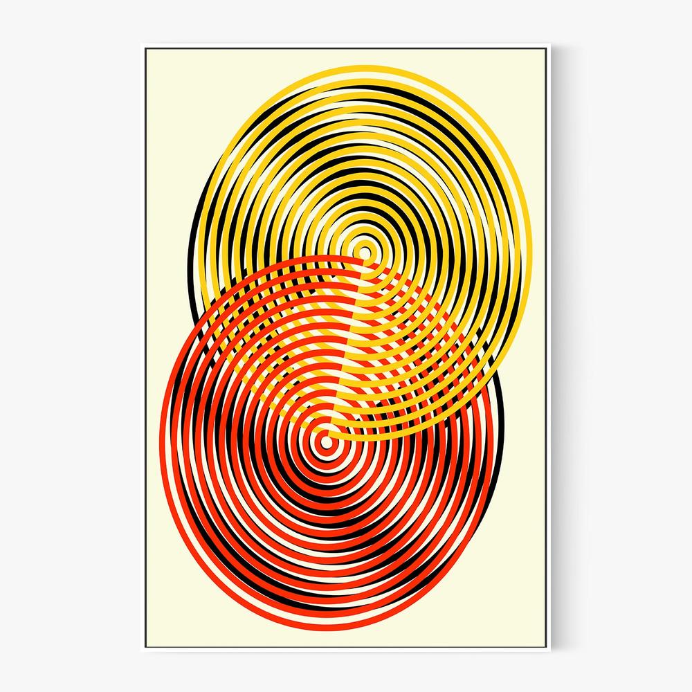 Swirling Optical Circles-by-Petr Strnad-wall-art-print-canvas-poster-framed-Gioia