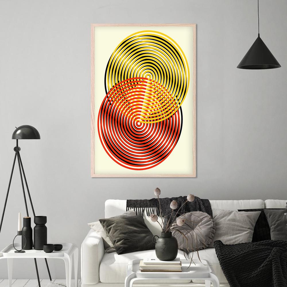 Swirling Optical Circles-by-Petr Strnad-wall-art-print-canvas-poster-framed-Gioia