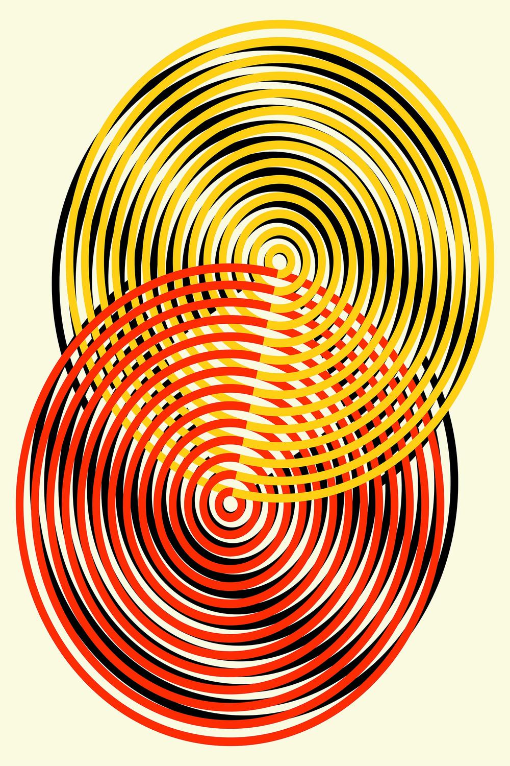 Swirling Optical Circles-by-Petr Strnad-wall-art-print-canvas-poster-framed-Gioia