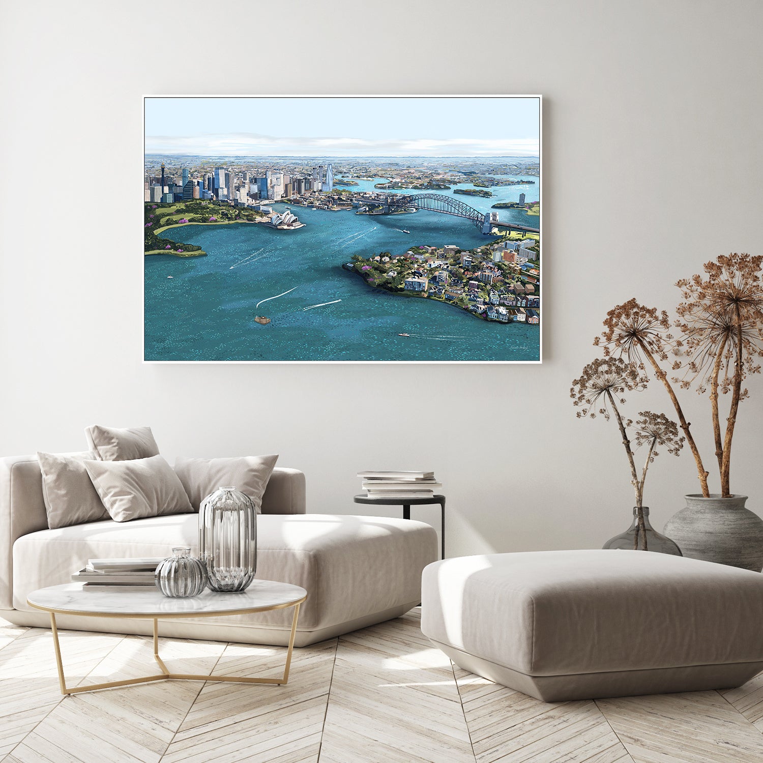 Sydney Harbour-by-Emma Forsberg-wall-art-print-canvas-poster-framed-Gioia