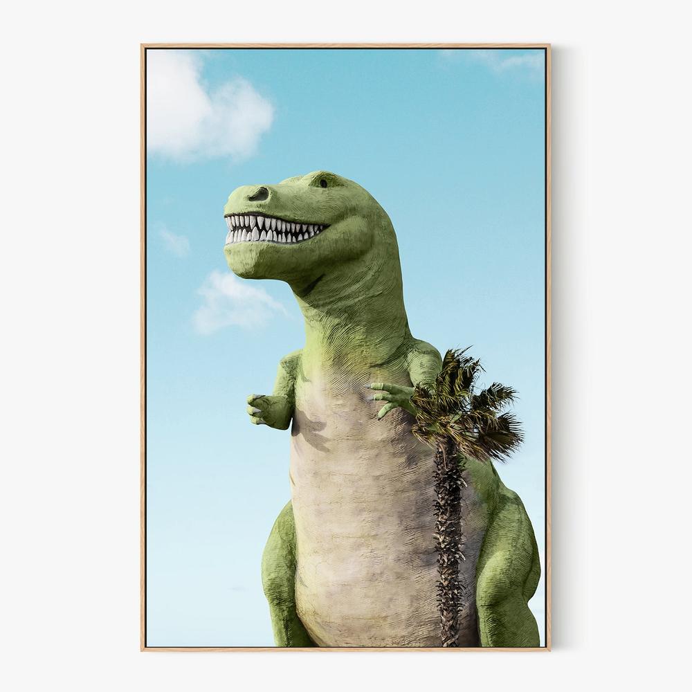 T-Rex-by-Gal Pittel-wall-art-print-canvas-poster-framed-Gioia