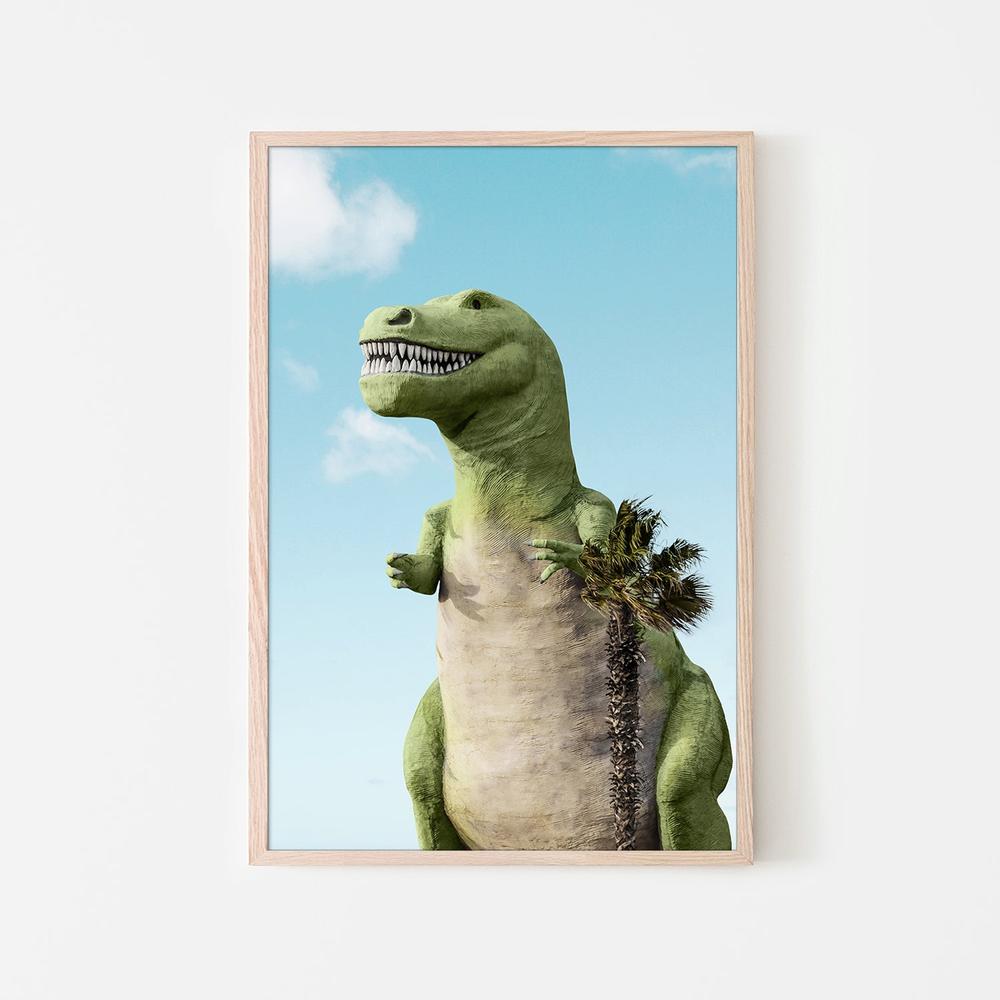 T-Rex-by-Gal Pittel-wall-art-print-canvas-poster-framed-Gioia