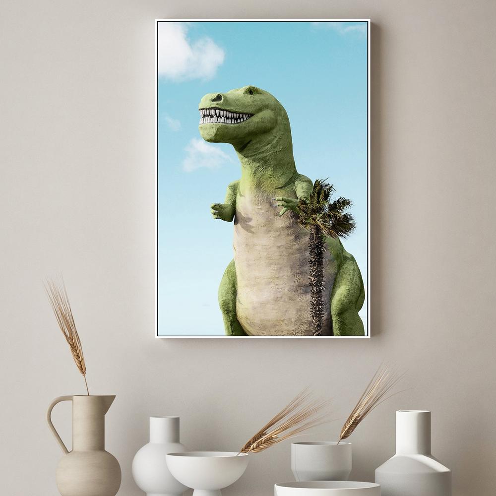 T-Rex-by-Gal Pittel-wall-art-print-canvas-poster-framed-Gioia