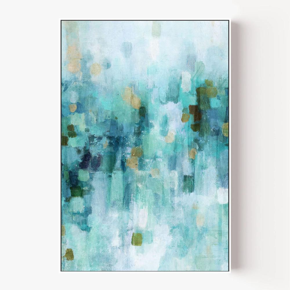 Teal Dreams, Style B-by-Nina Blue-wall-art-print-canvas-poster-framed-Gioia