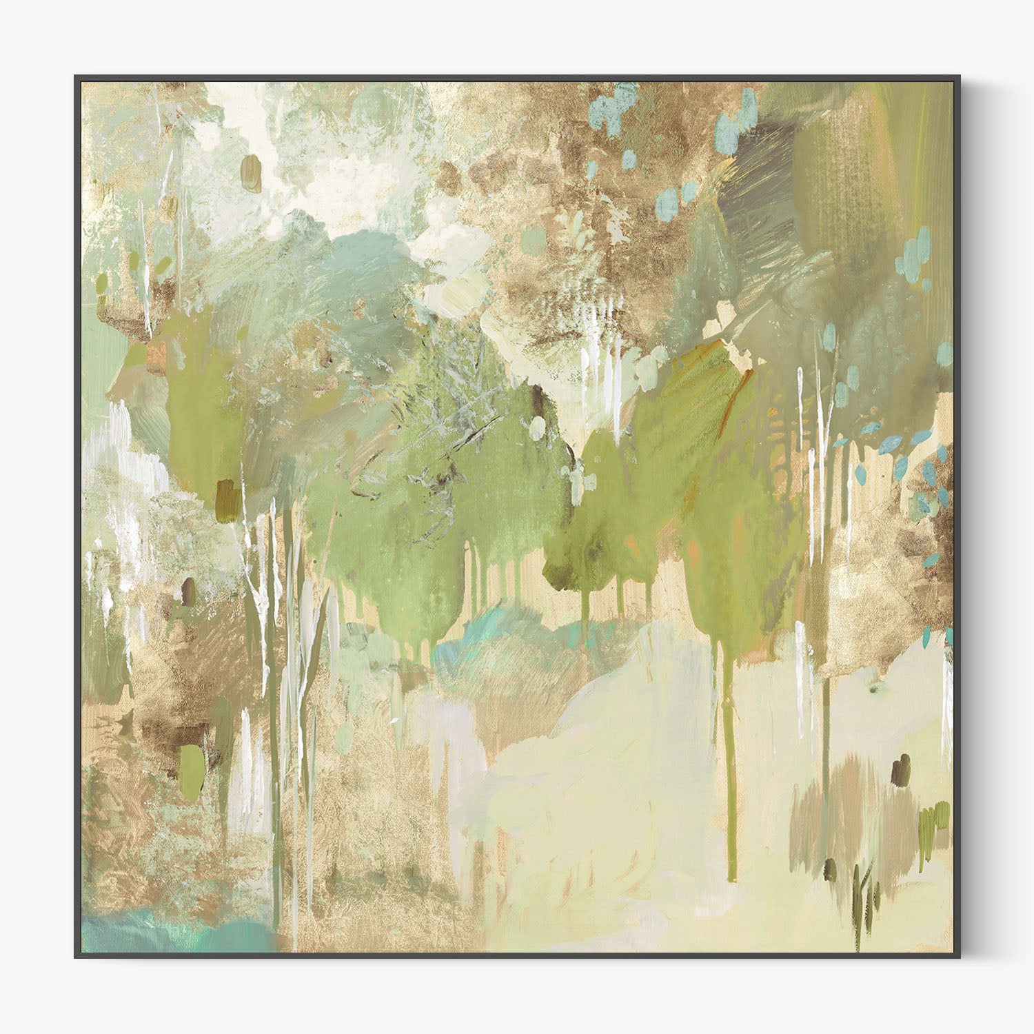 Teal Forest , Style B-by-Lera-wall-art-print-canvas-poster-framed-Gioia