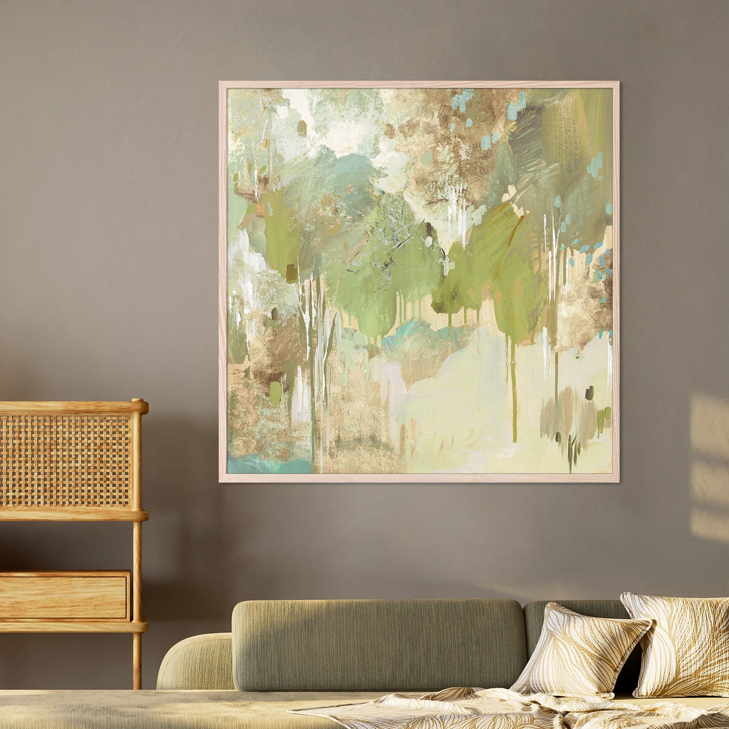 Teal Forest , Style B-by-Lera-wall-art-print-canvas-poster-framed-Gioia
