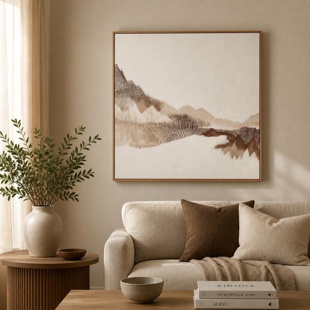 Textured Mountain Ridges-by-Alma-wall-art-print-canvas-poster-framed-Gioia