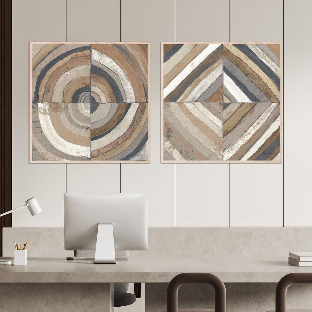 The Center, Style A & B, Abstract Crop Dark, Set Of 2-by-Cheryl Warrick-wall-art-print-canvas-poster-framed-Gioia