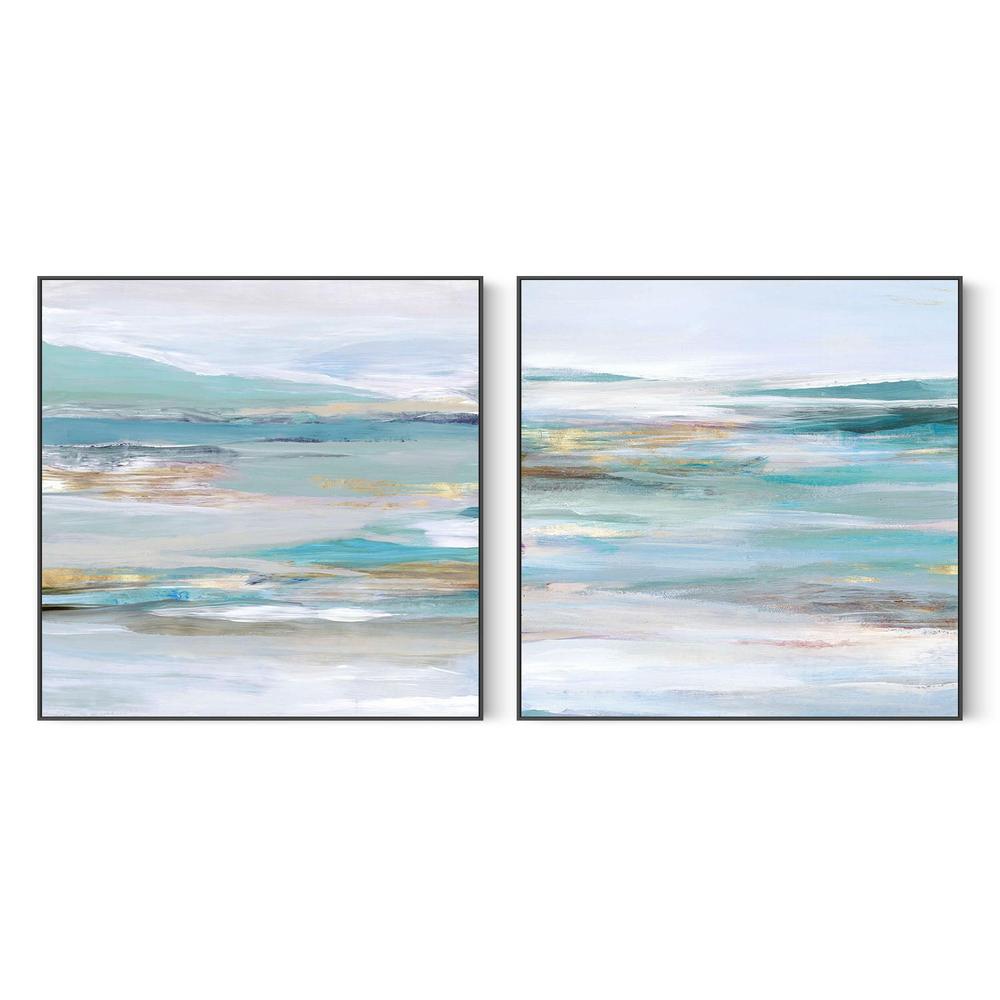 Tidal Flow, Style A & B , Set Of 2-by-Lera-wall-art-print-canvas-poster-framed-Gioia