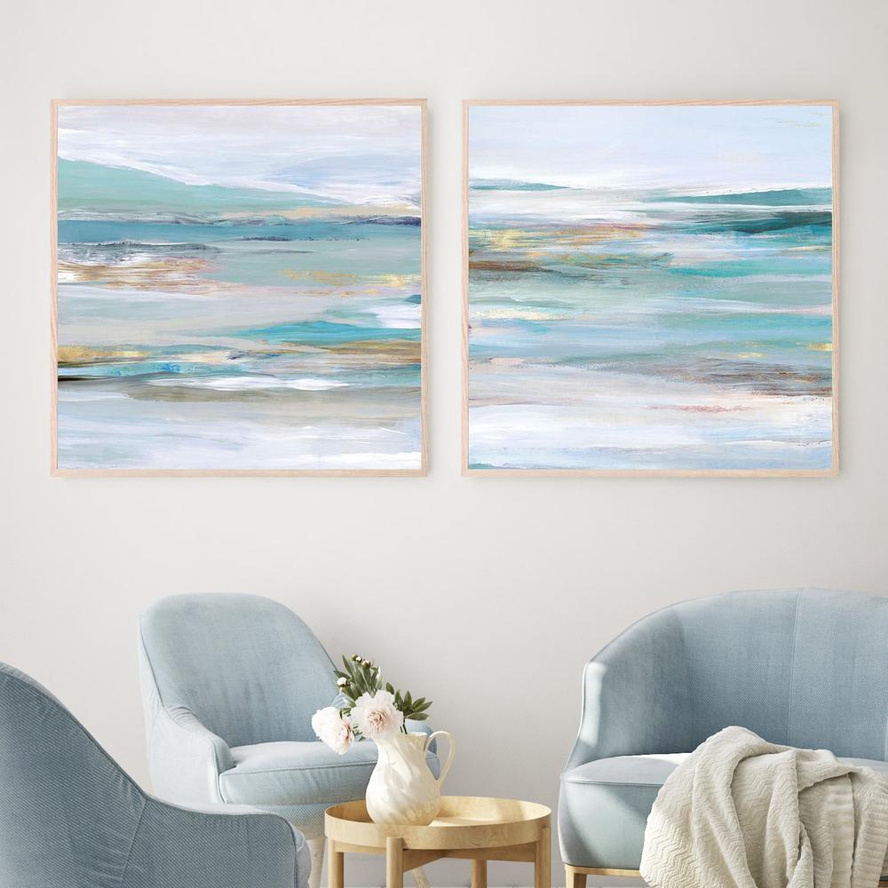 Tidal Flow, Style A & B , Set Of 2-by-Lera-wall-art-print-canvas-poster-framed-Gioia