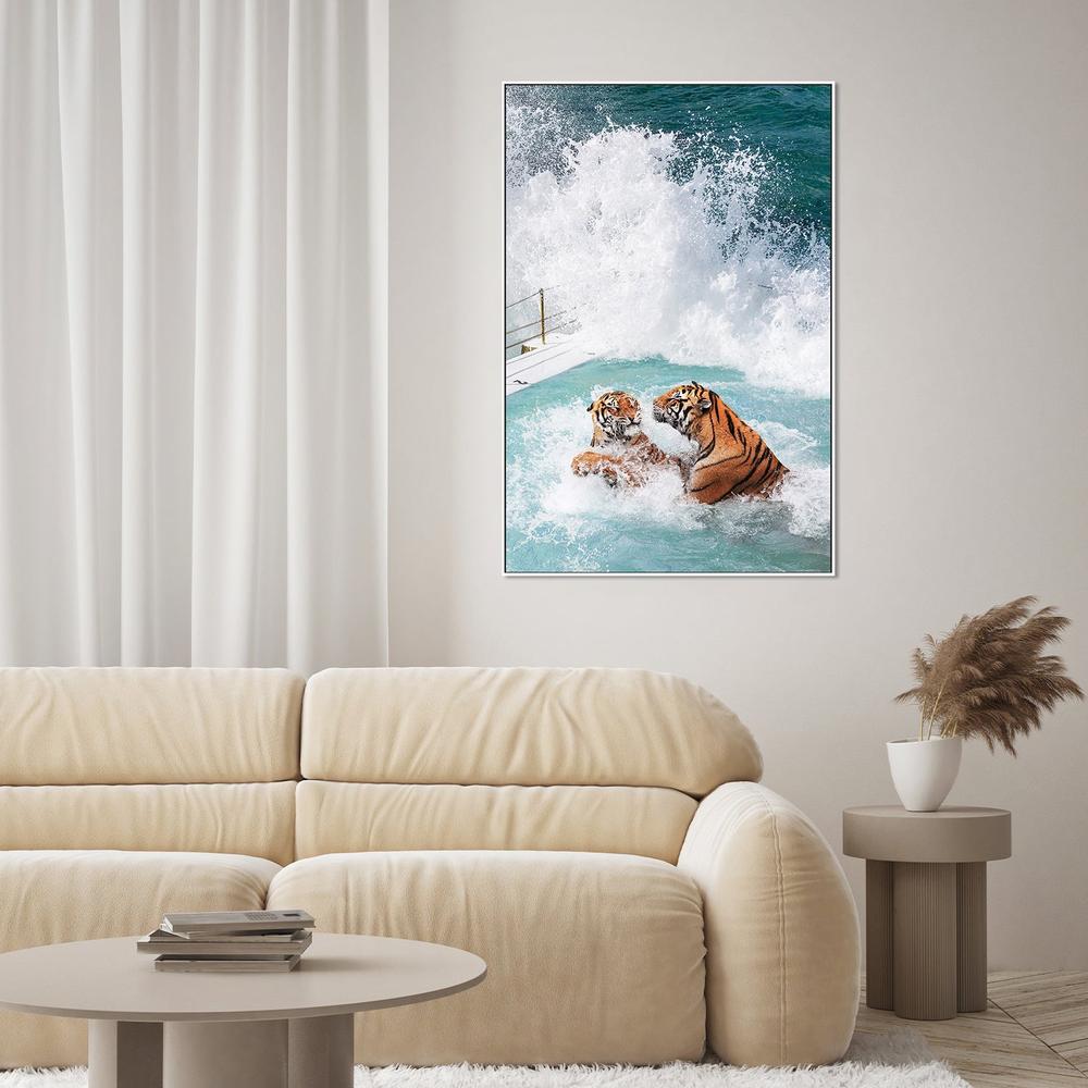 Tiger's Pool-by-Gal Pittel-wall-art-print-canvas-poster-framed-Gioia
