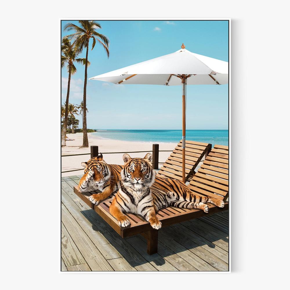 Tigers Tan Time-by-Gal Pittel-wall-art-print-canvas-poster-framed-Gioia