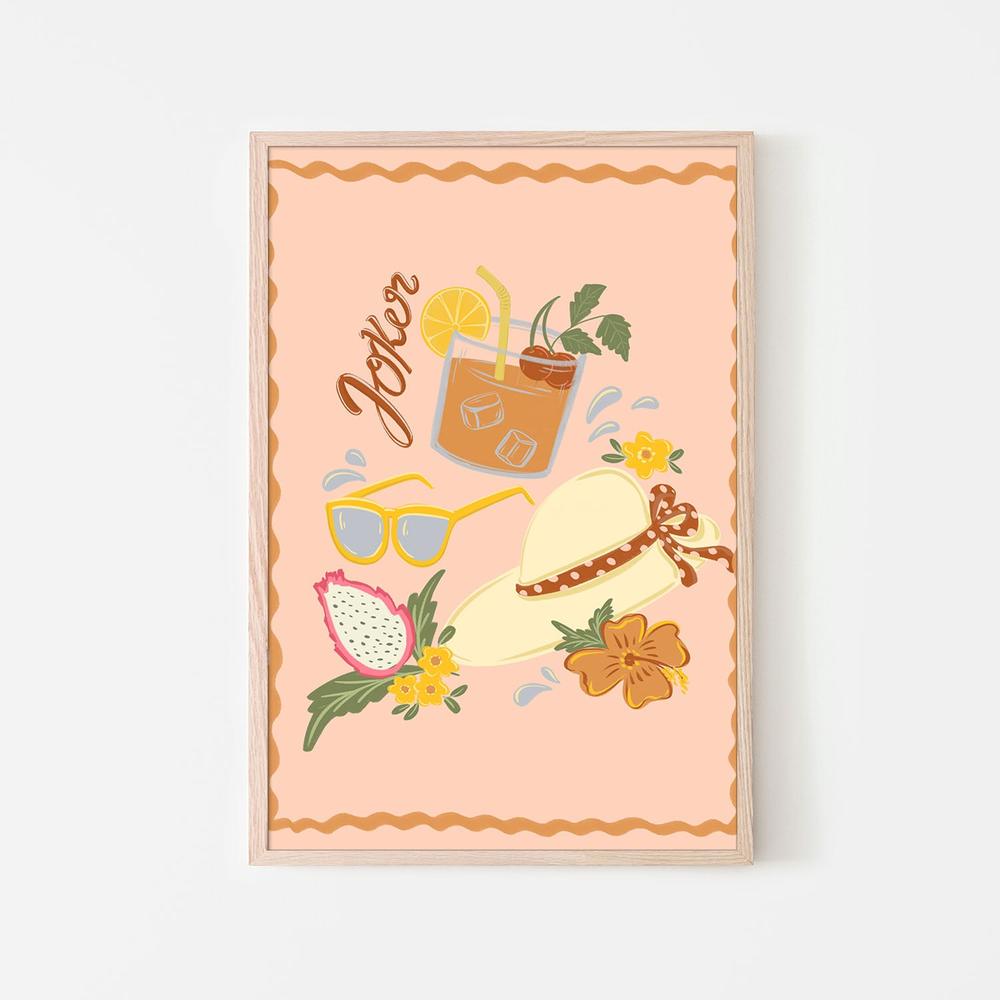 Tropical Summer Vibes-by-Nikita Jariwala-wall-art-print-canvas-poster-framed-Gioia