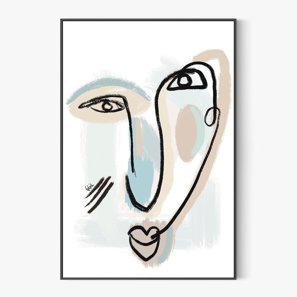 UN BESO-by-Giovanna Gil Alves-wall-art-print-canvas-poster-framed-Gioia