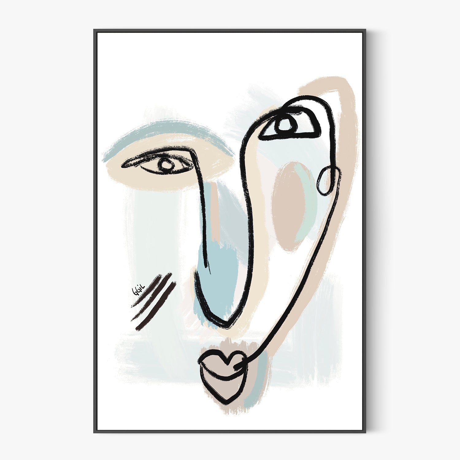 UN BESO-by-Giovanna Gil Alves-wall-art-print-canvas-poster-framed-Gioia