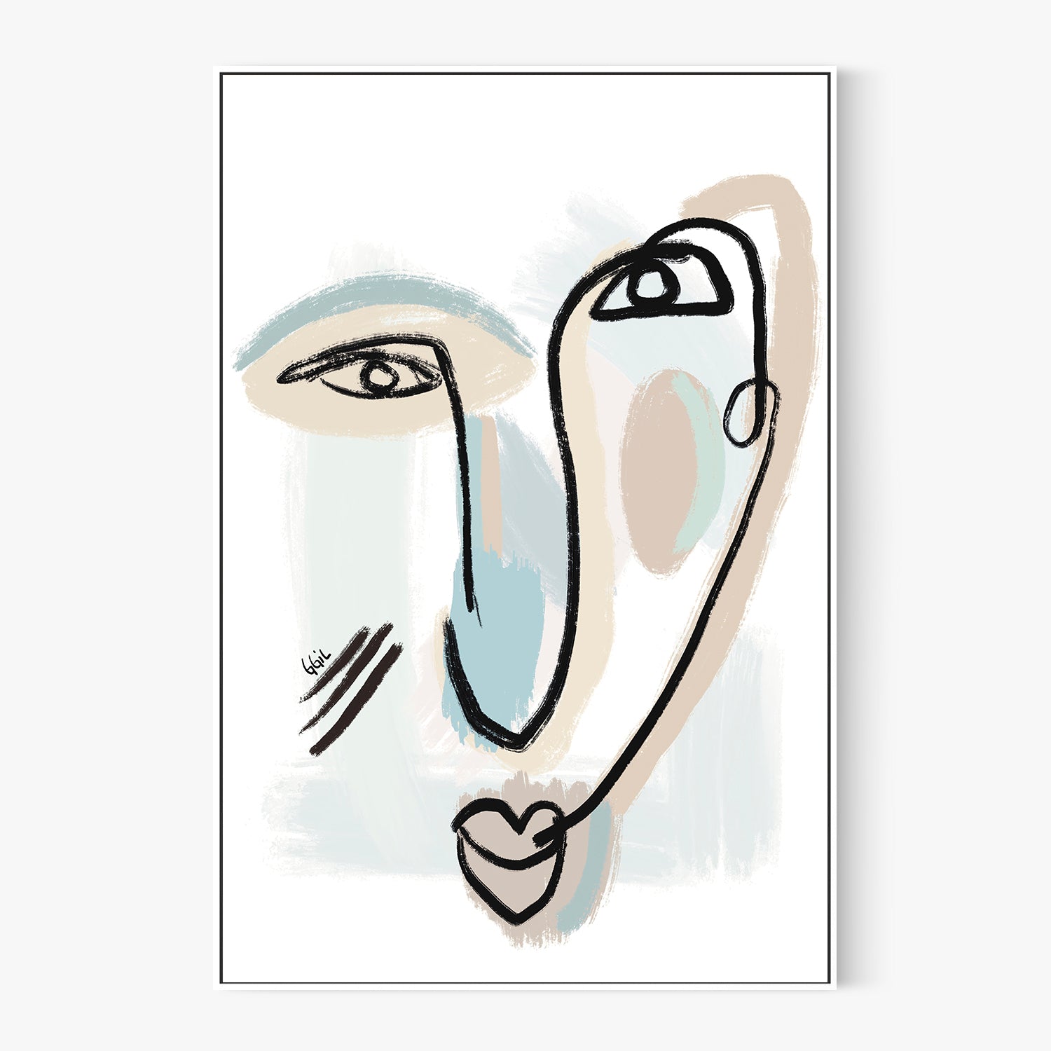 UN BESO-by-Giovanna Gil Alves-wall-art-print-canvas-poster-framed-Gioia