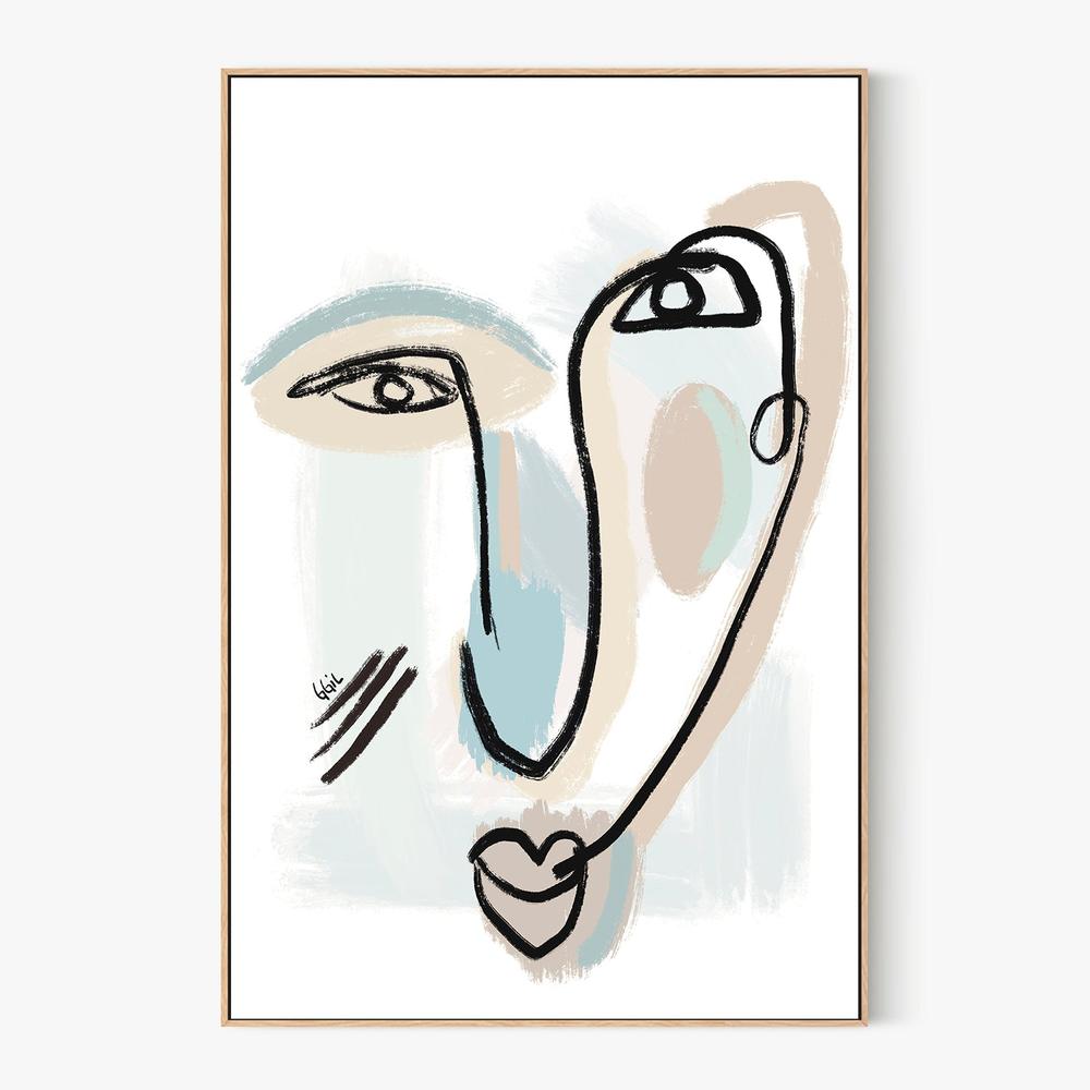 UN BESO-by-Giovanna Gil Alves-wall-art-print-canvas-poster-framed-Gioia