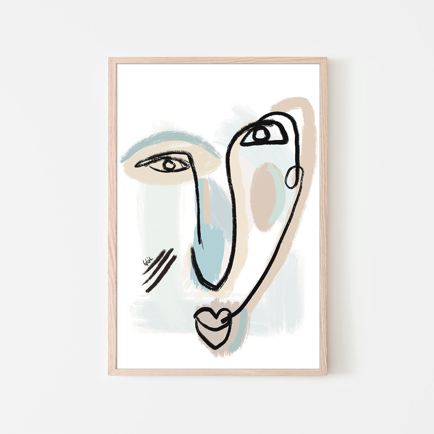 UN BESO-by-Giovanna Gil Alves-wall-art-print-canvas-poster-framed-Gioia
