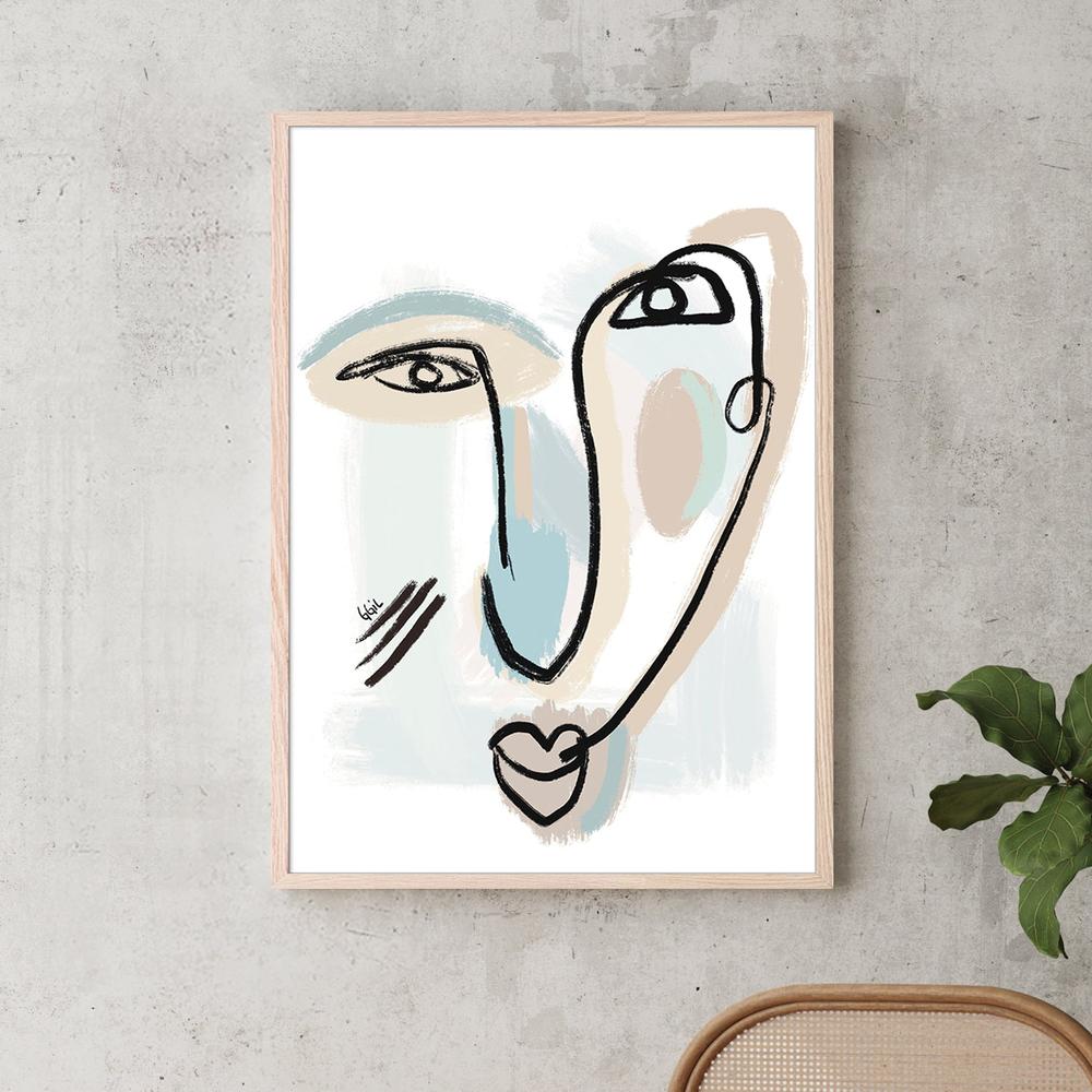 UN BESO-by-Giovanna Gil Alves-wall-art-print-canvas-poster-framed-Gioia