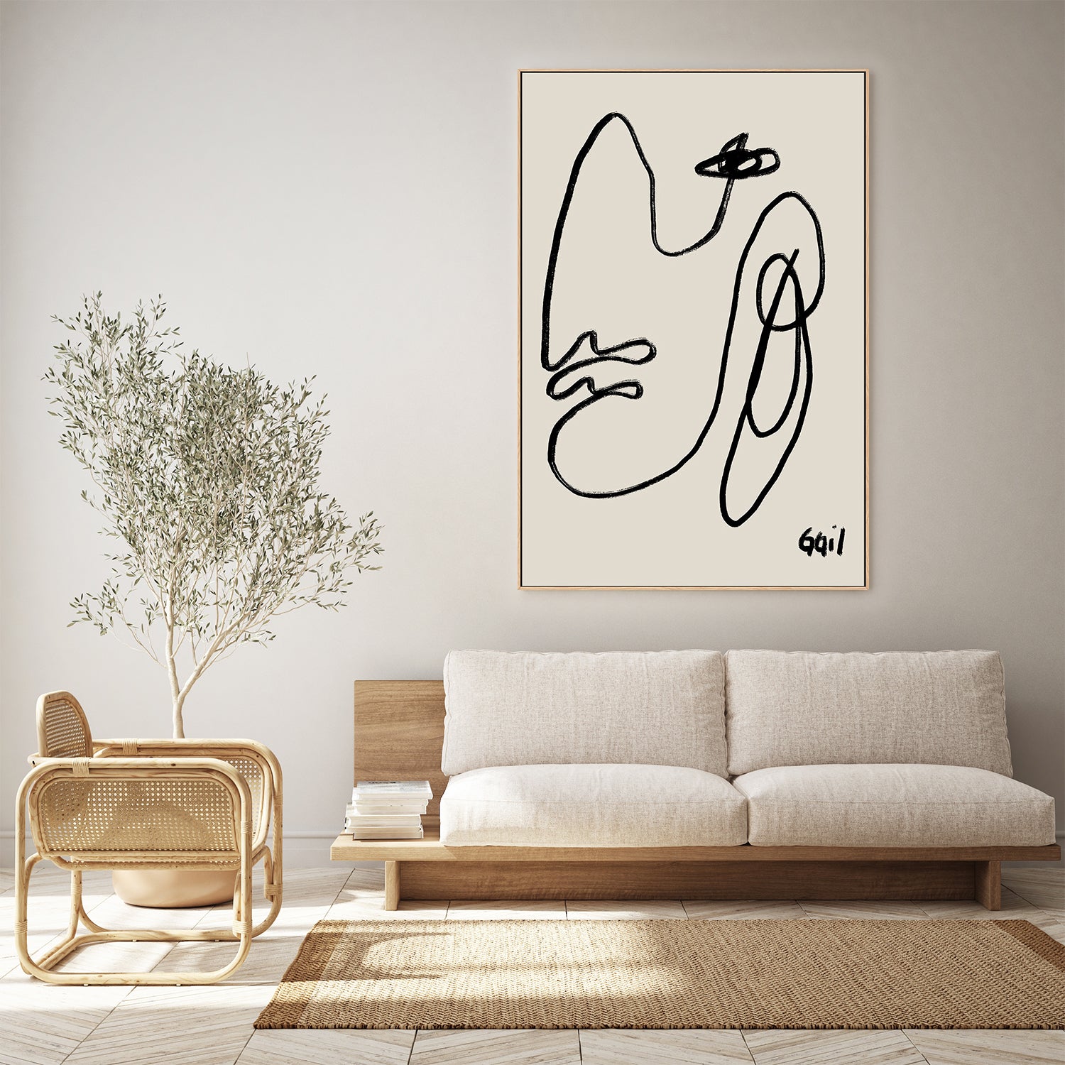 UN DIA A LA VEZ-by-Giovanna Gil Alves-wall-art-print-canvas-poster-framed-Gioia