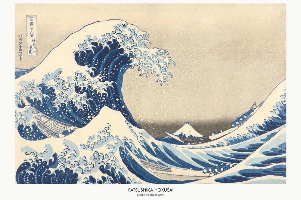 Under The Great Wave-by-Katsushika Hokusai-wall-art-print-canvas-poster-framed-Gioia