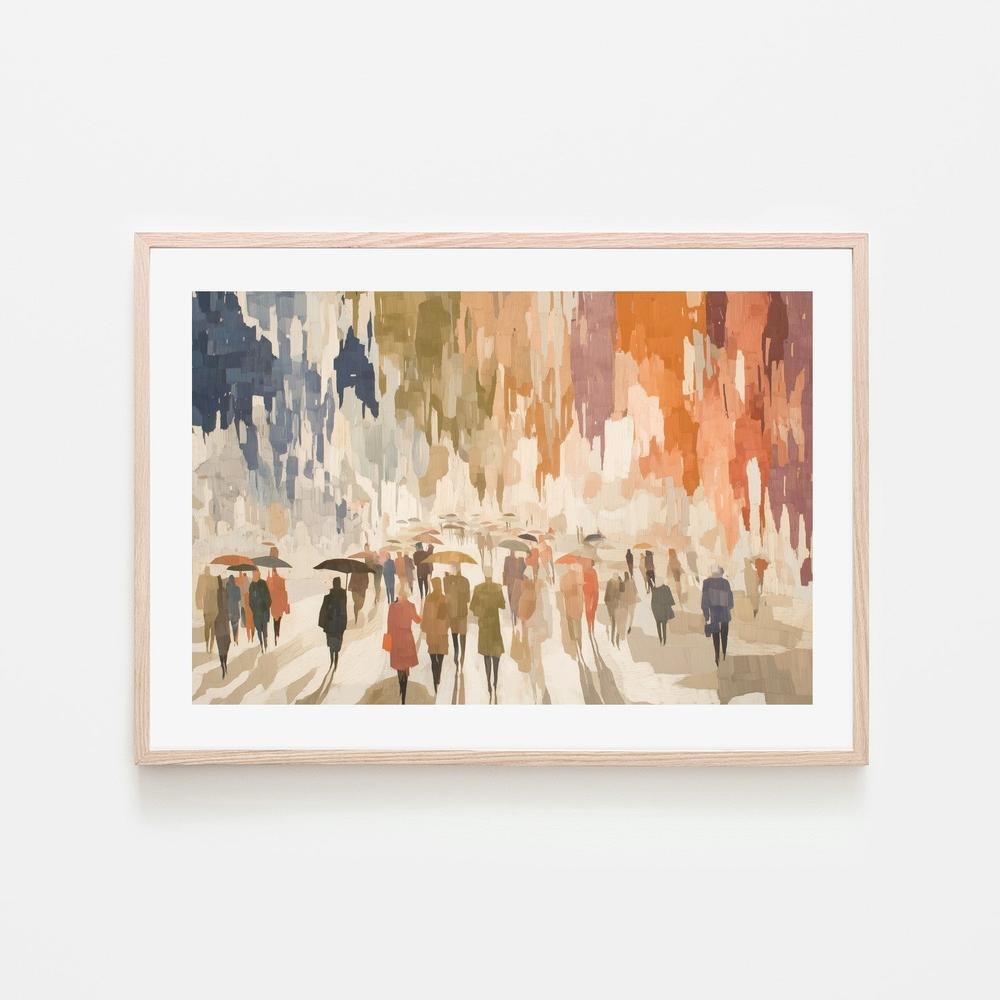 Urban Rainy Promenade-by-Chromatic Storm Studio-wall-art-print-canvas-poster-framed-Gioia
