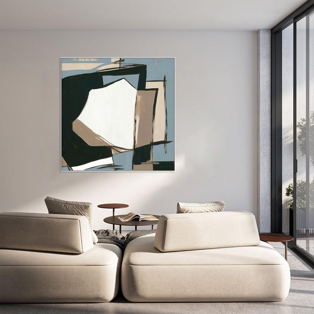 Urban Reflections in Neutral Shades, Style B-by-Lera-wall-art-print-canvas-poster-framed-Gioia