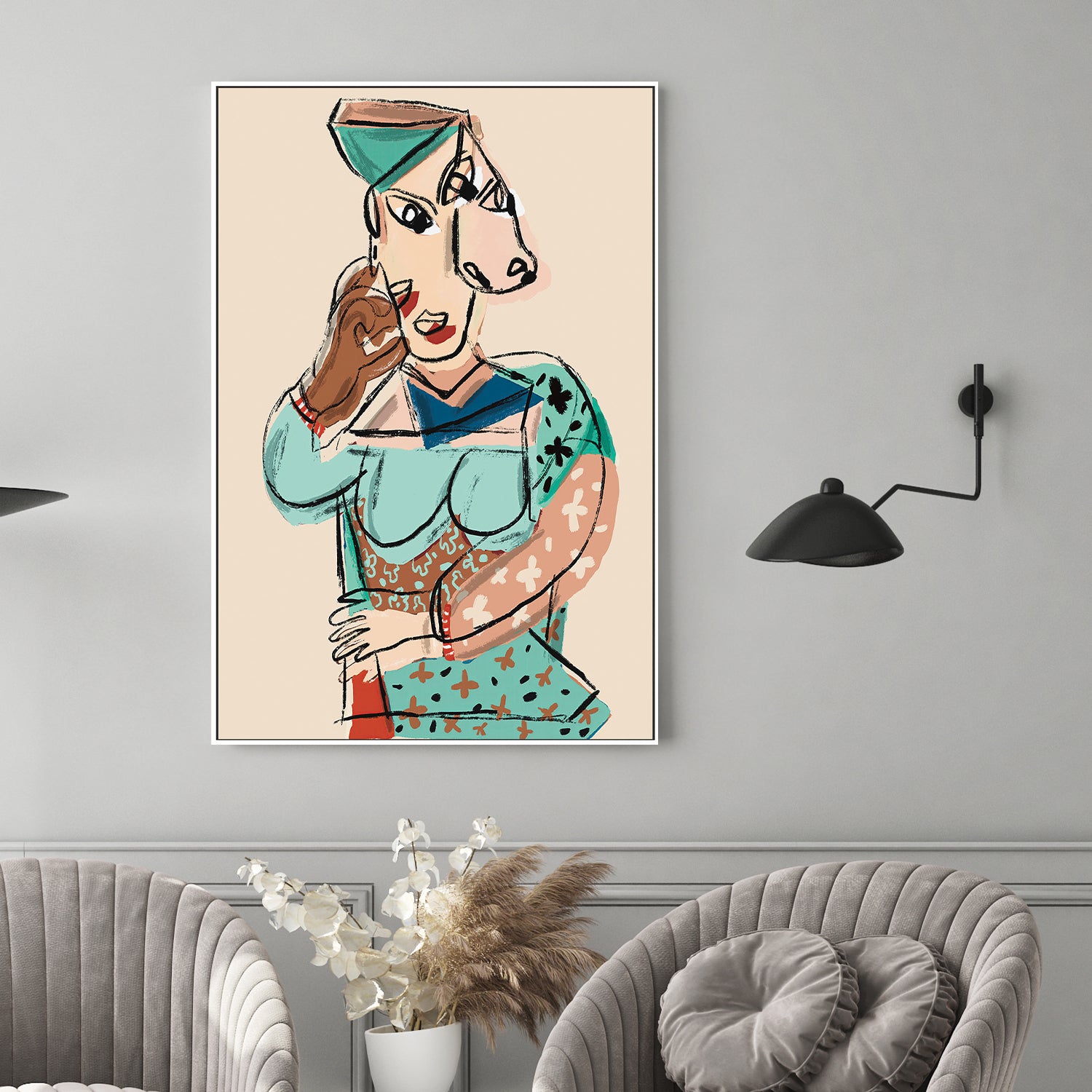 USTED ES-by-Giovanna Gil Alves-wall-art-print-canvas-poster-framed-Gioia