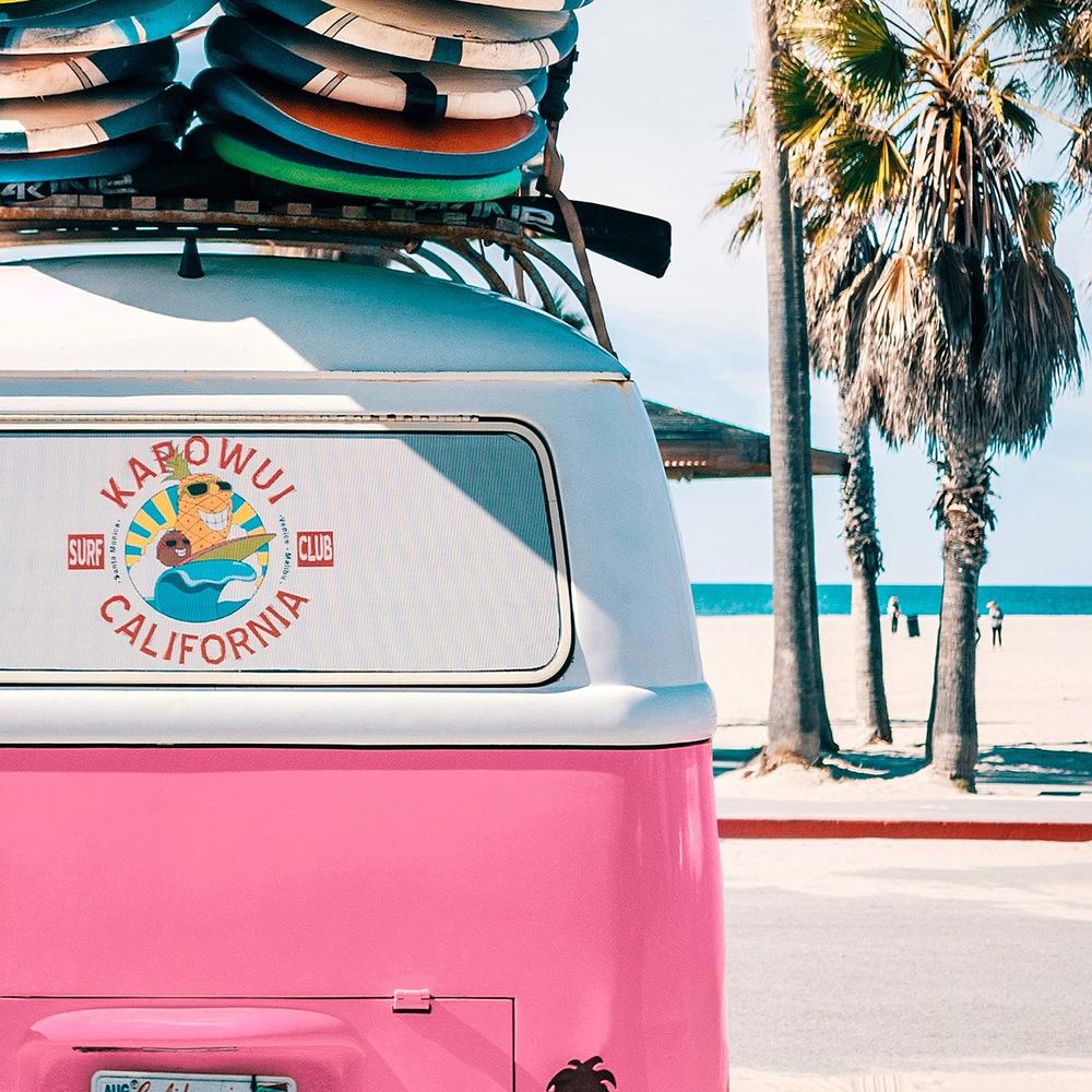 Van Life in Pink-by-Gal Pittel-wall-art-print-canvas-poster-framed-Gioia